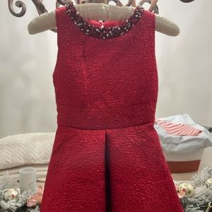 Rare Editions brand girls Christmas dress size 8. Worn once. Shimmery red